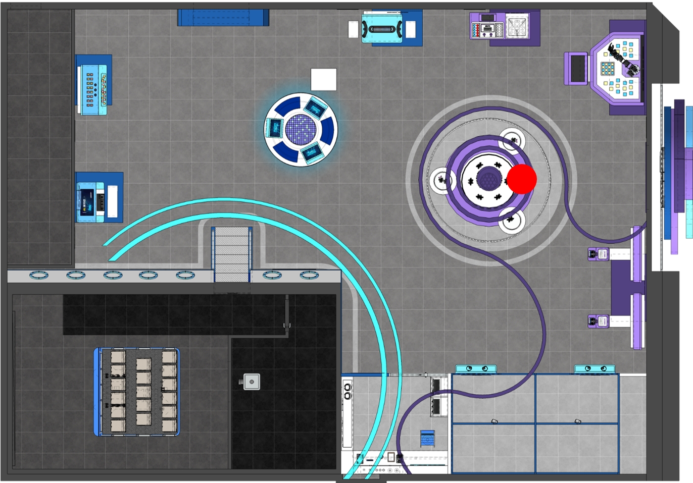 전시관 위치표시
