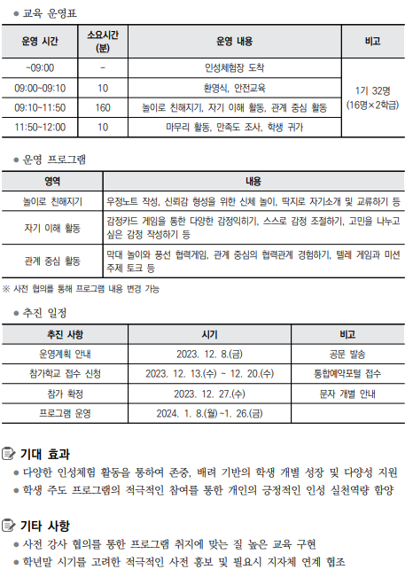 징검다리 인성캠프2